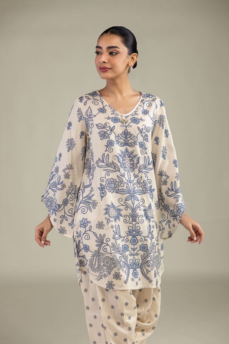 Short Floral Kurta
