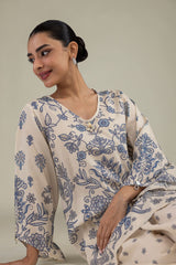 Short Floral Kurta