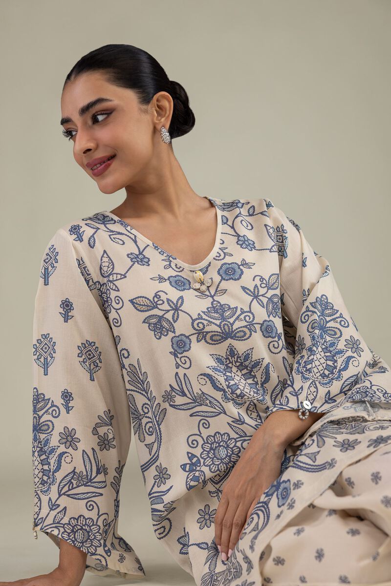 Short Floral Kurta