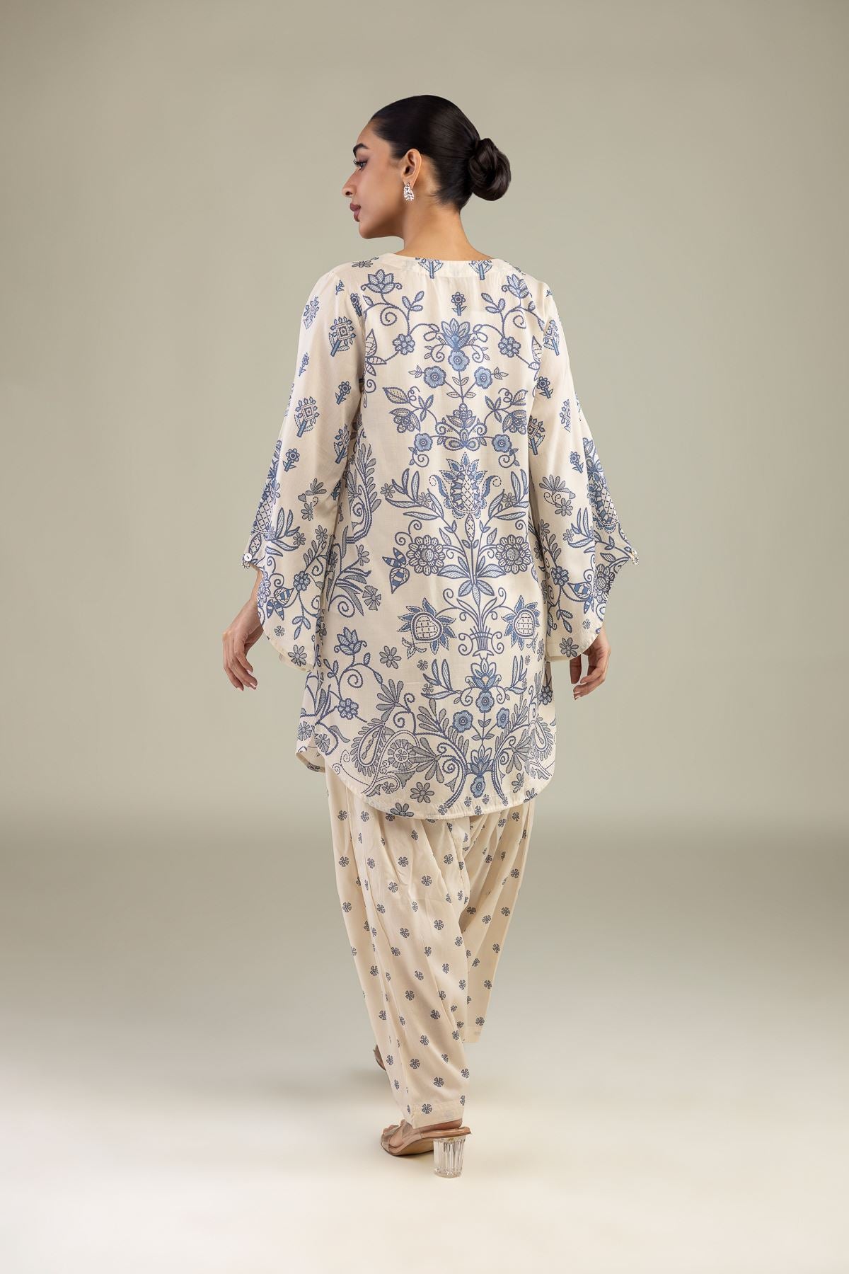Short Floral Kurta
