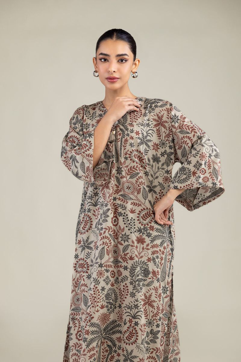 Long Floral Kurta