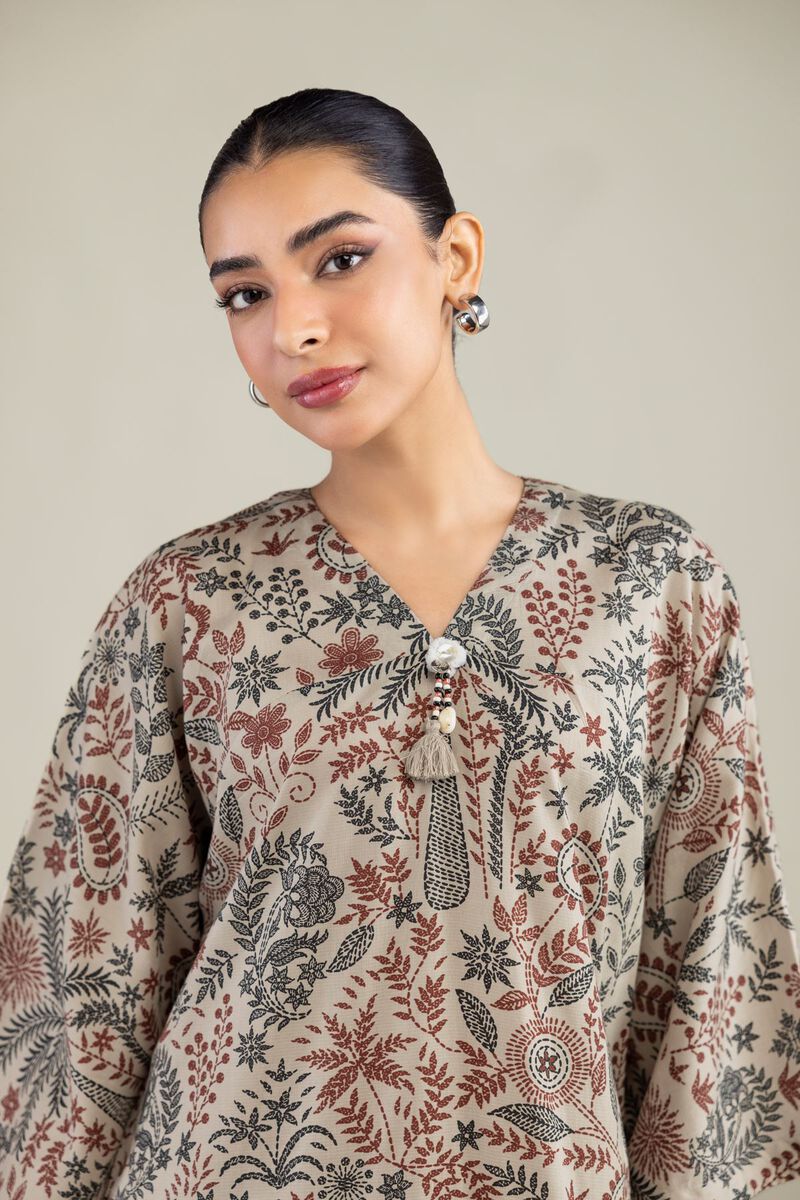 Long Floral Kurta