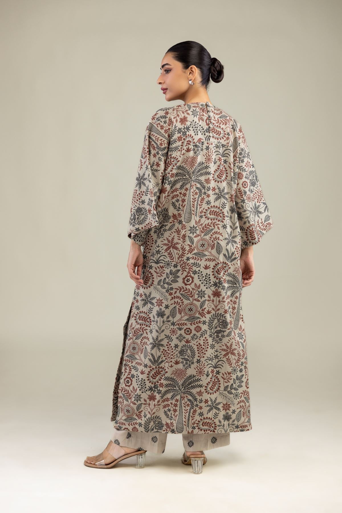 Long Floral Kurta