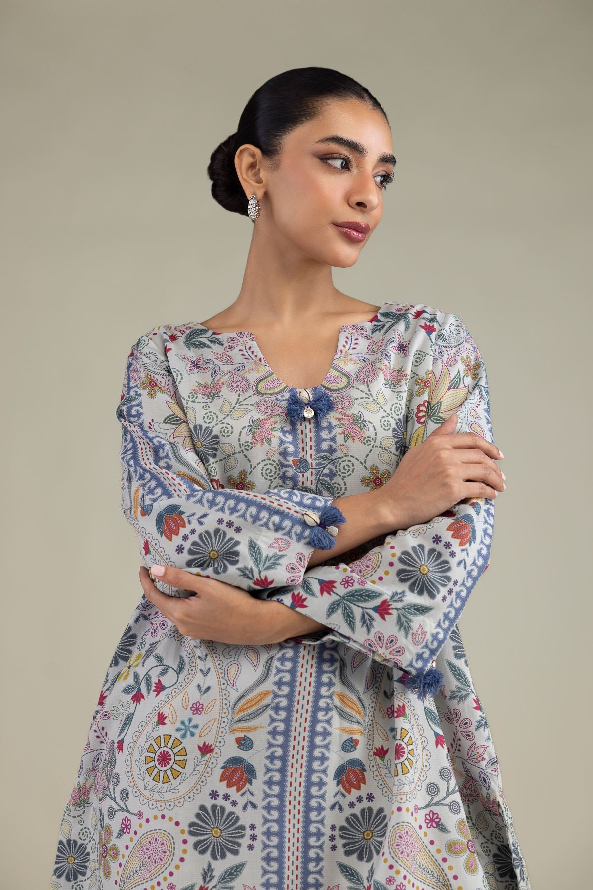 Printed Paisley Kurta