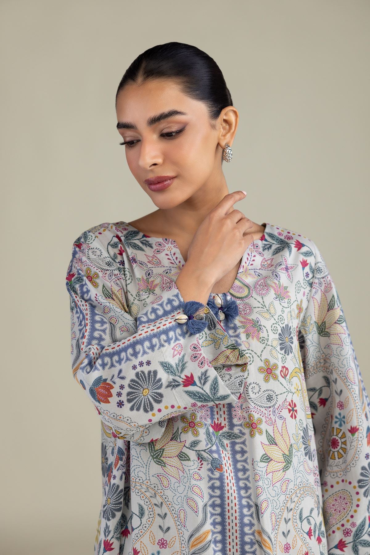Printed Paisley Kurta