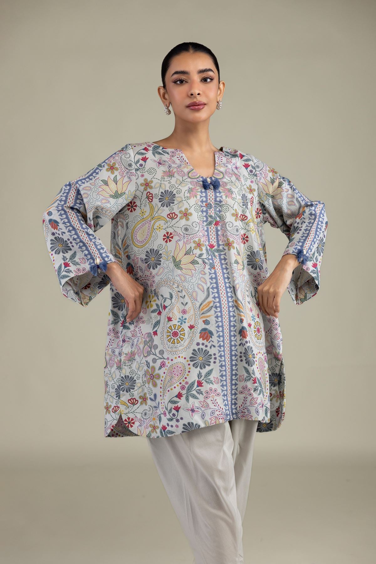 Printed Paisley Kurta