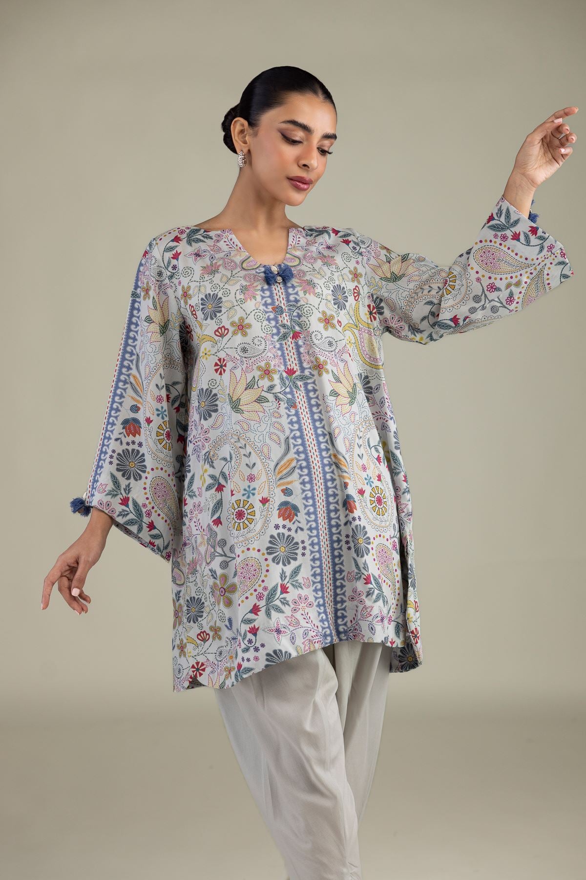 Printed Paisley Kurta