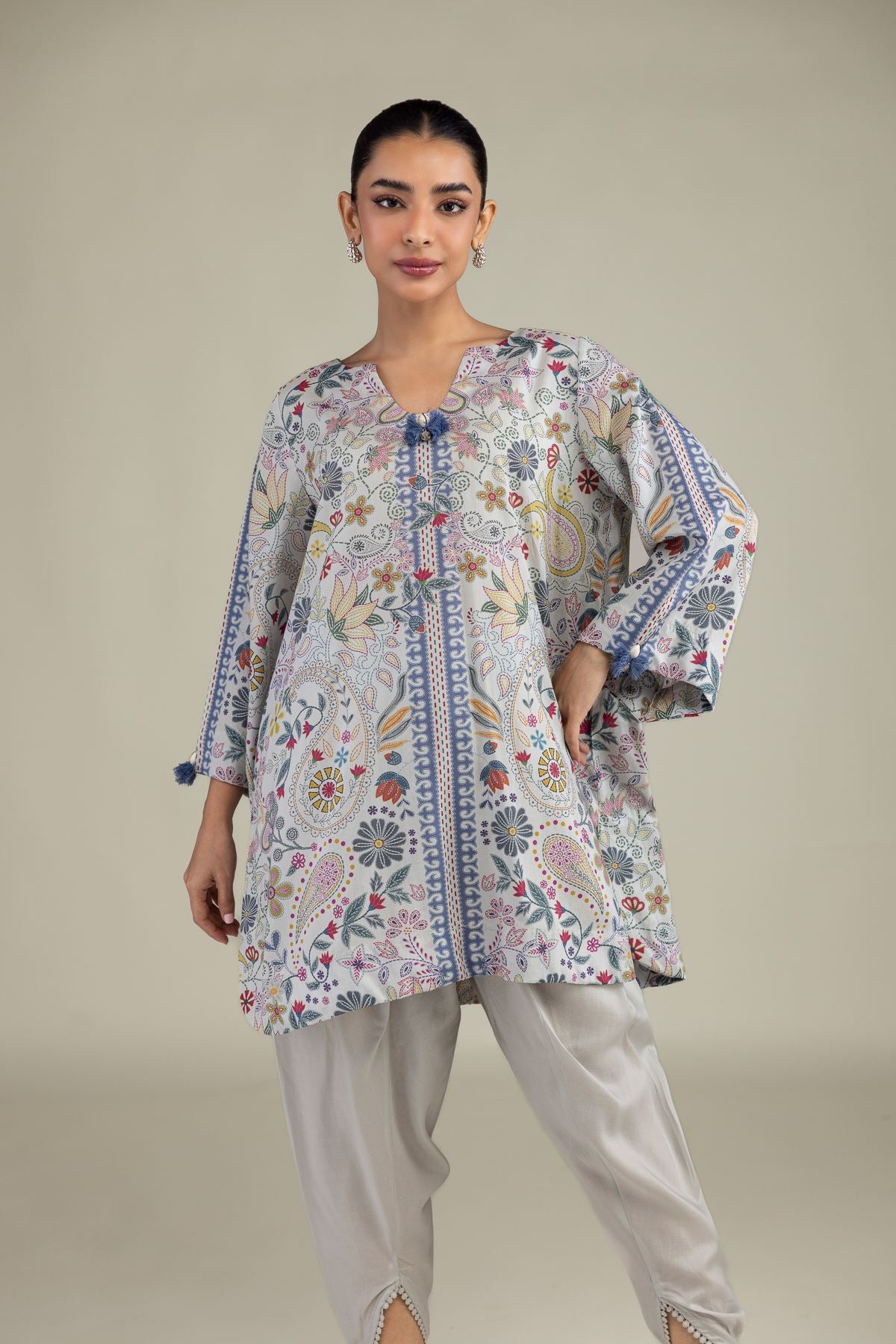 Printed Paisley Kurta