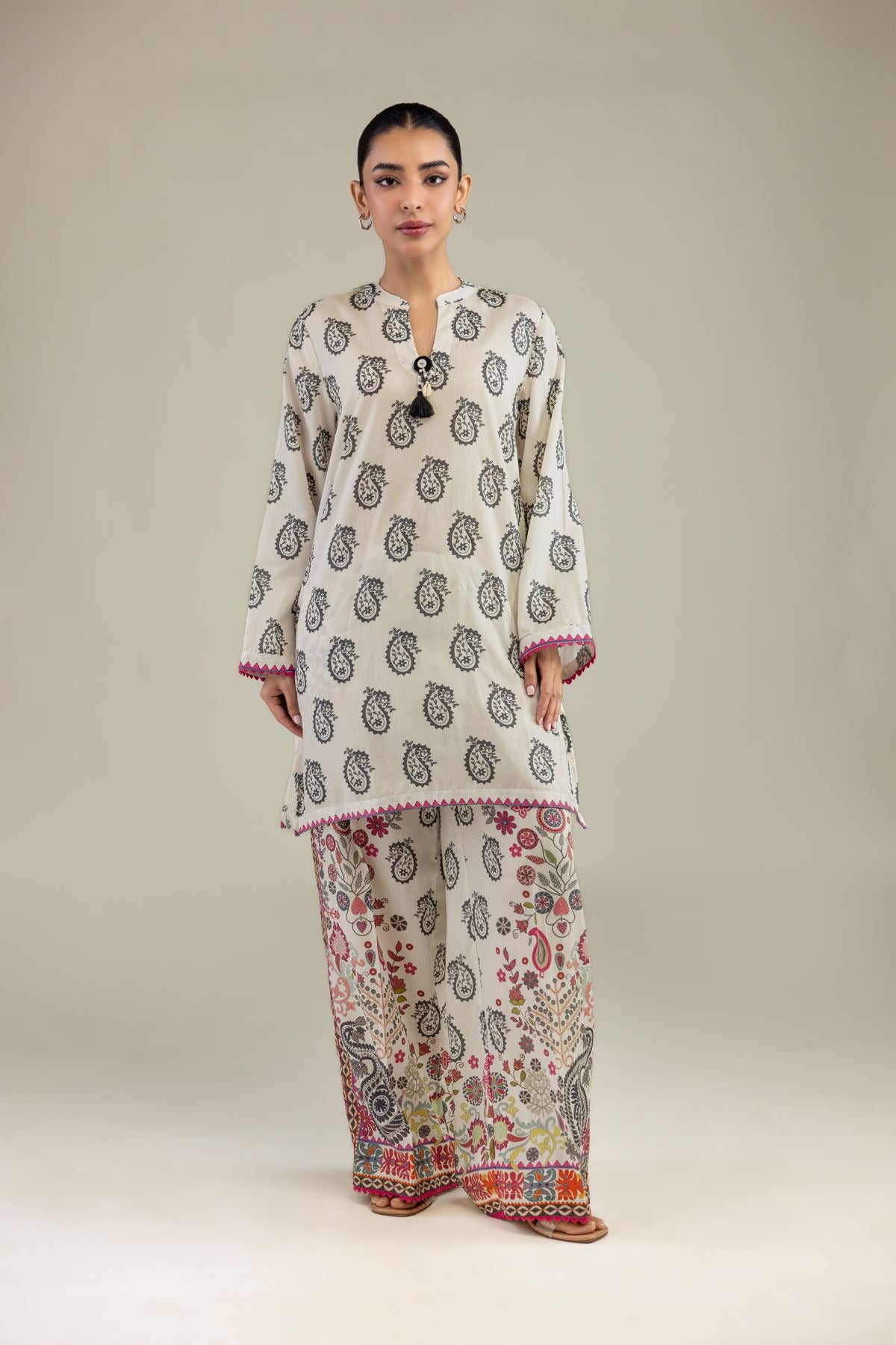 Paisley Printed Pants