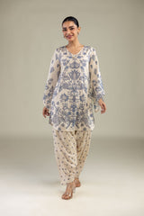 Short Floral Kurta