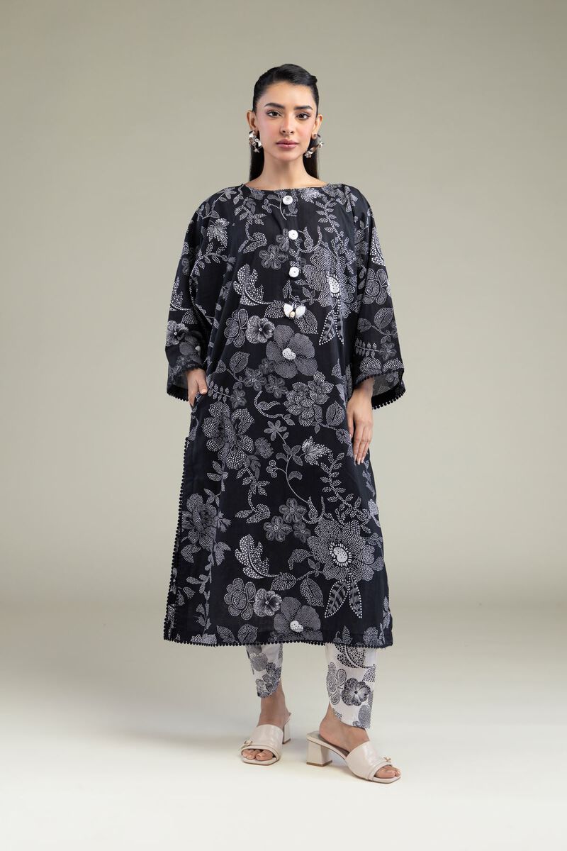 Black Longline Kurta