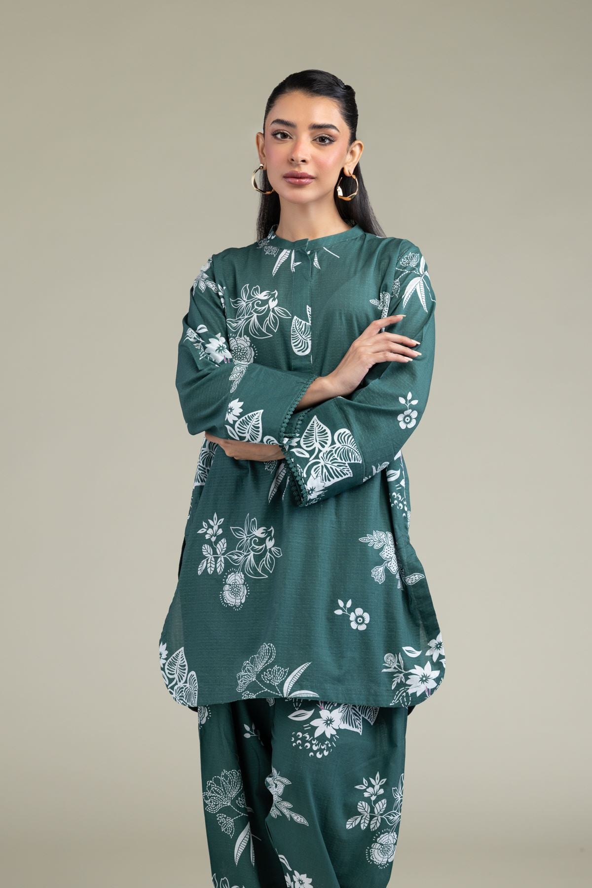 Floral Cotton Kurta