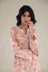 Floral Peach Shalwar