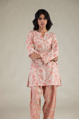 Floral Peach Shalwar