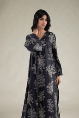 Floral V-Neck Kurta