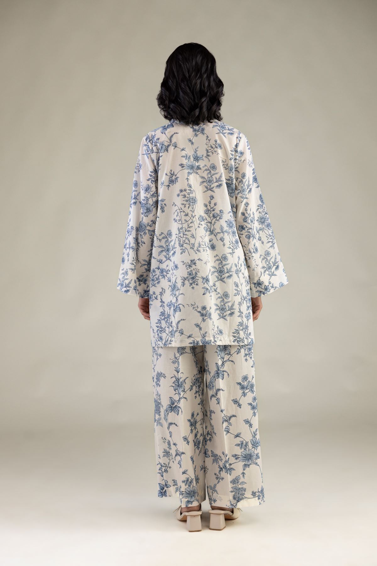 Short Floral Kurta