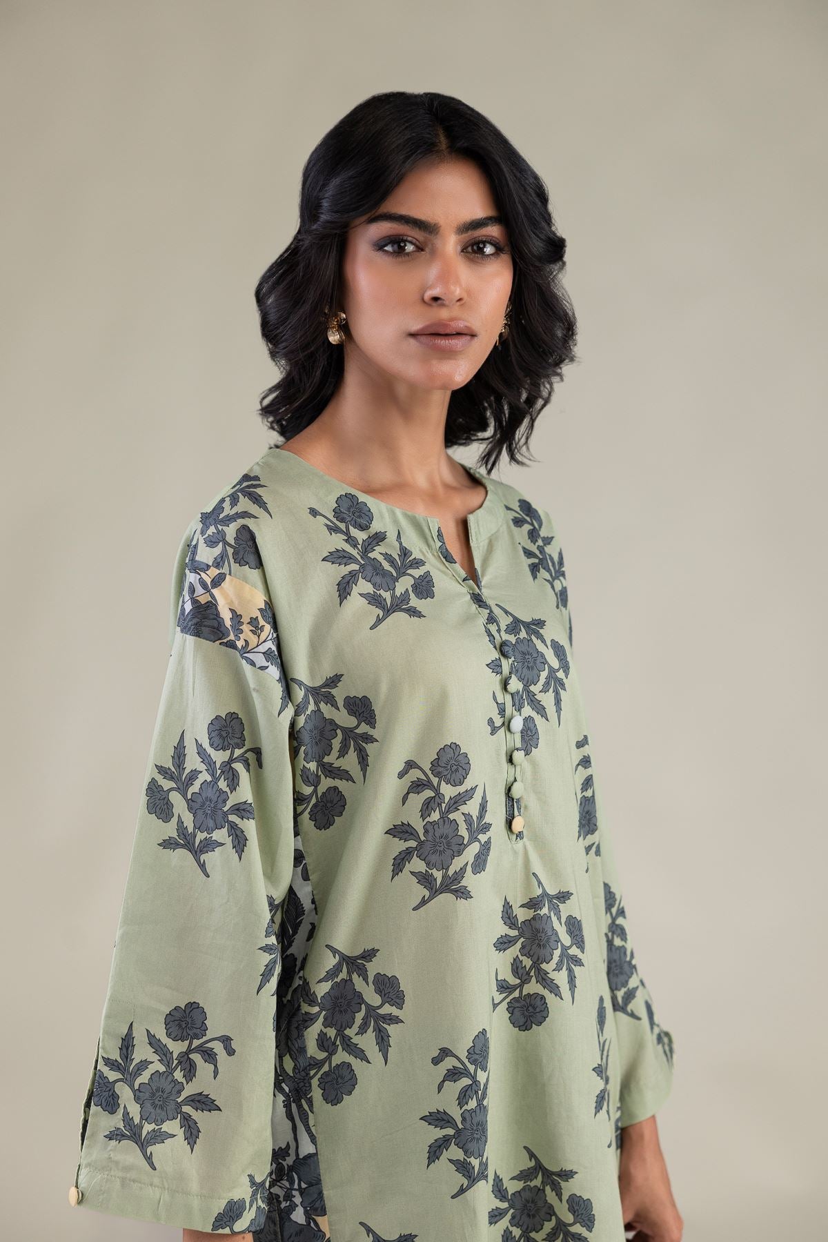 Floral Short Kurta