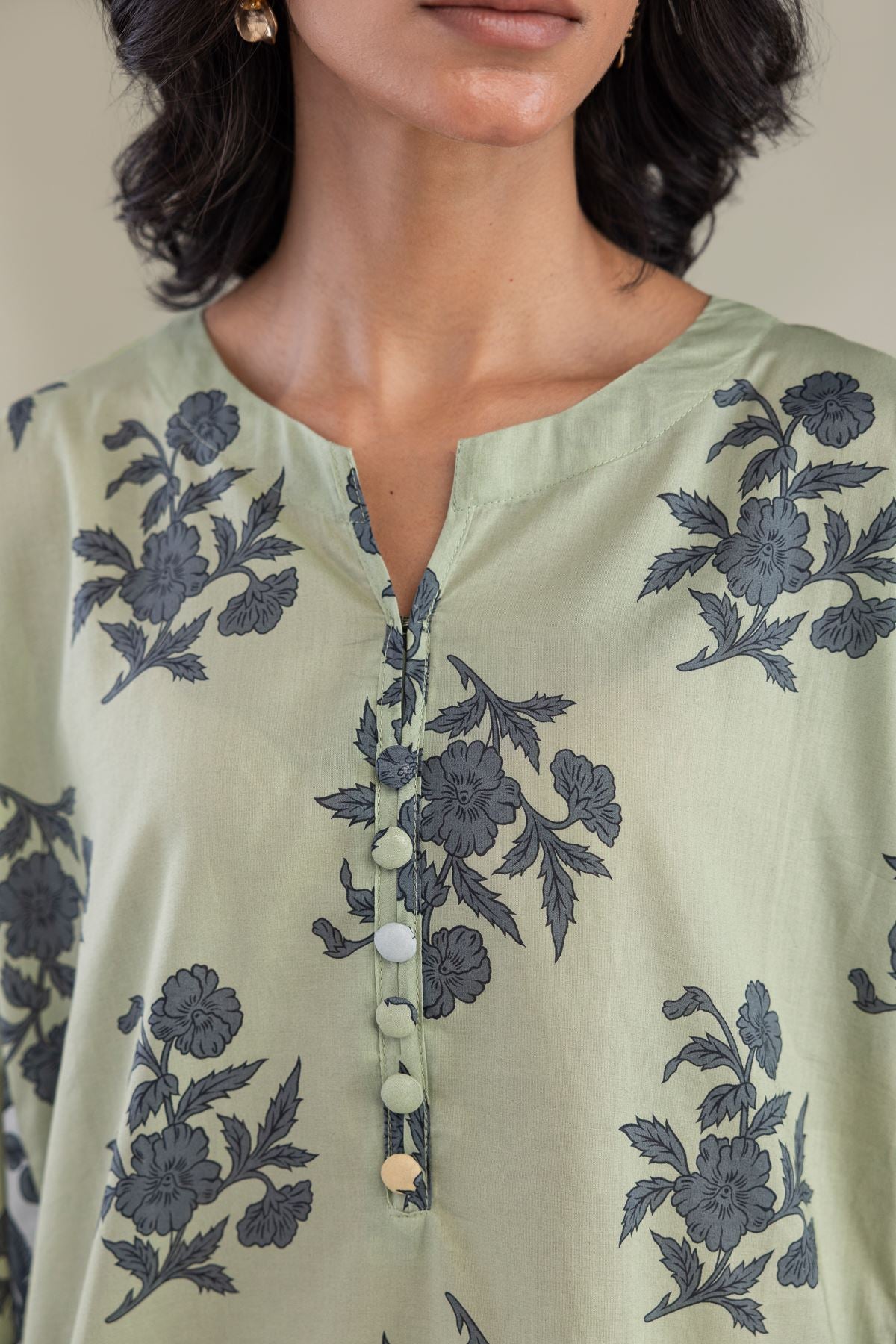 Floral Short Kurta