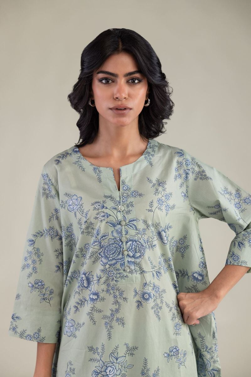 Mint Short Kurta