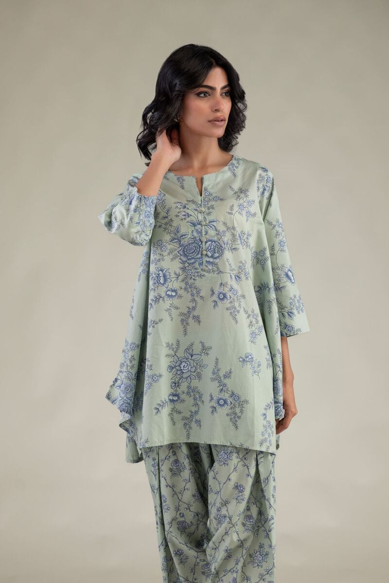 Mint Short Kurta