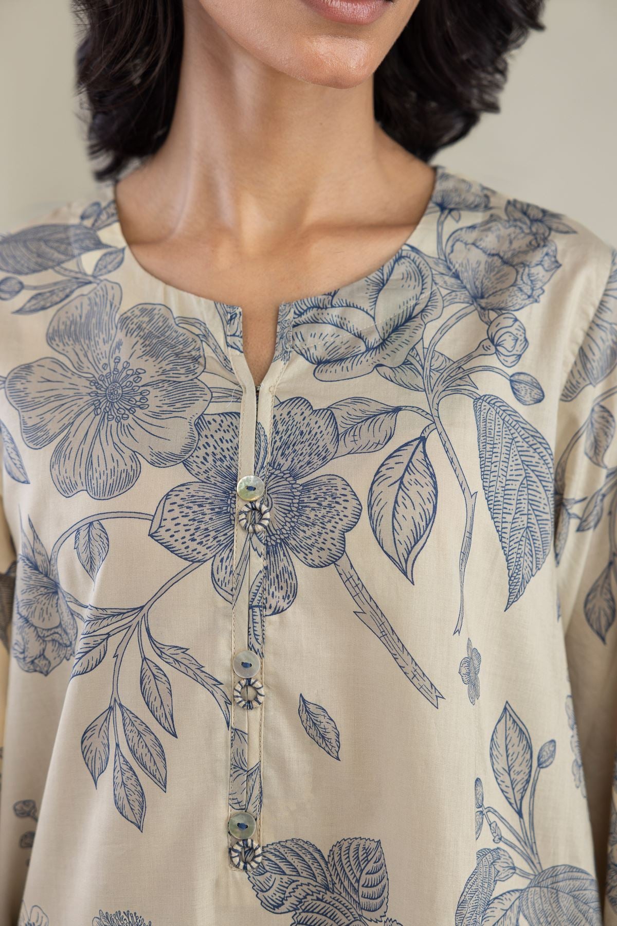Floral Longline Kurta