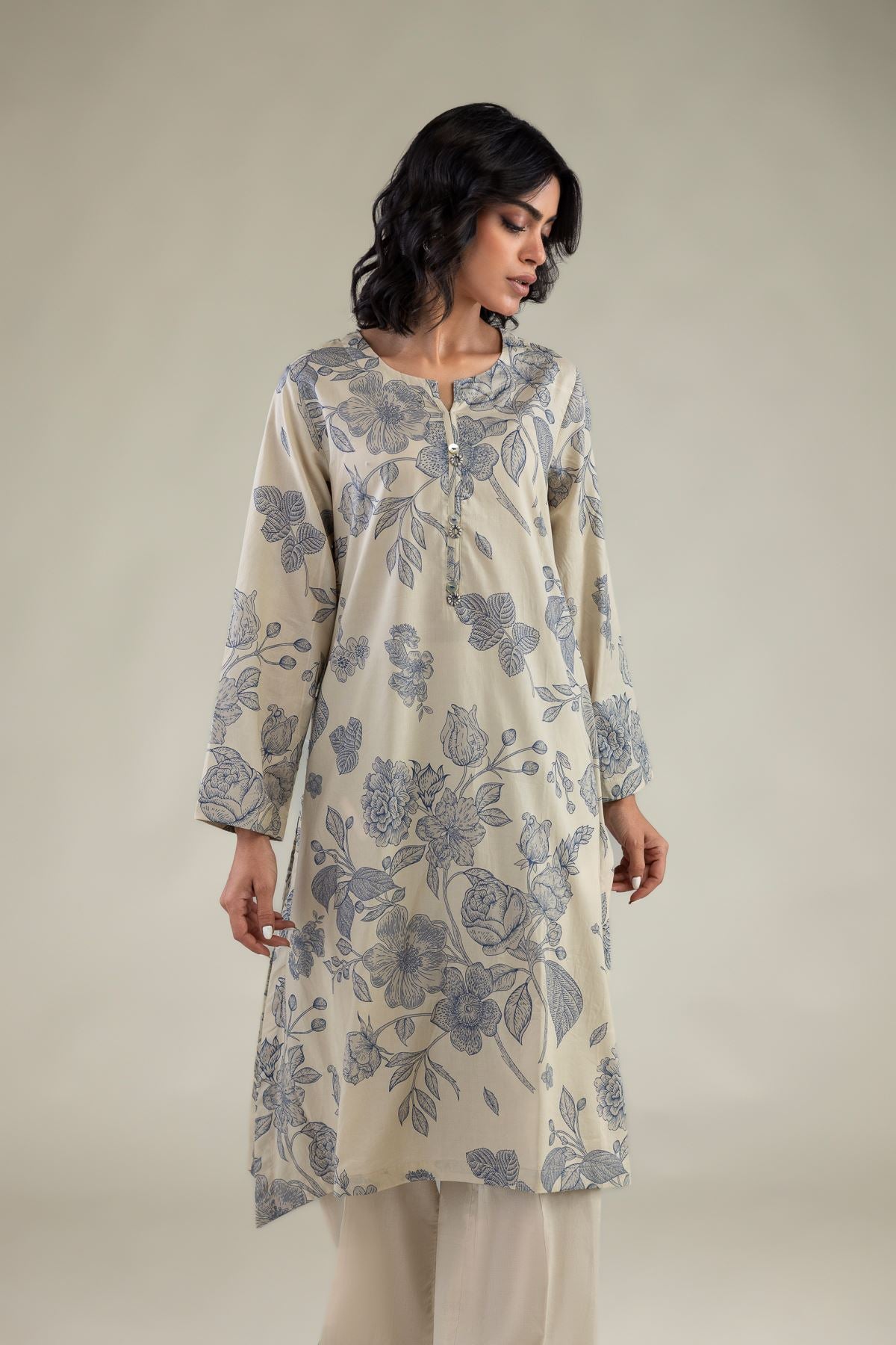 Floral Longline Kurta