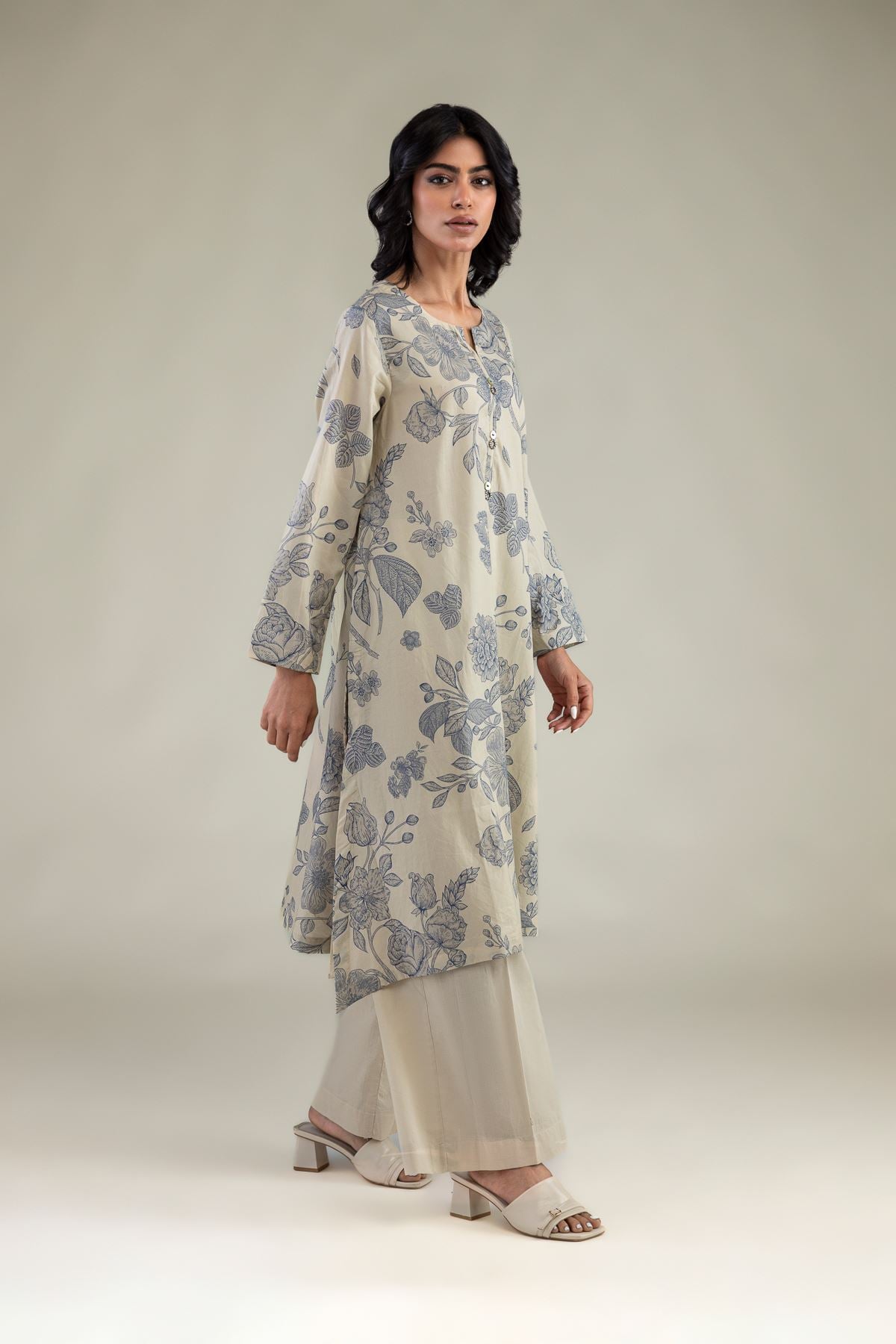 Floral Longline Kurta