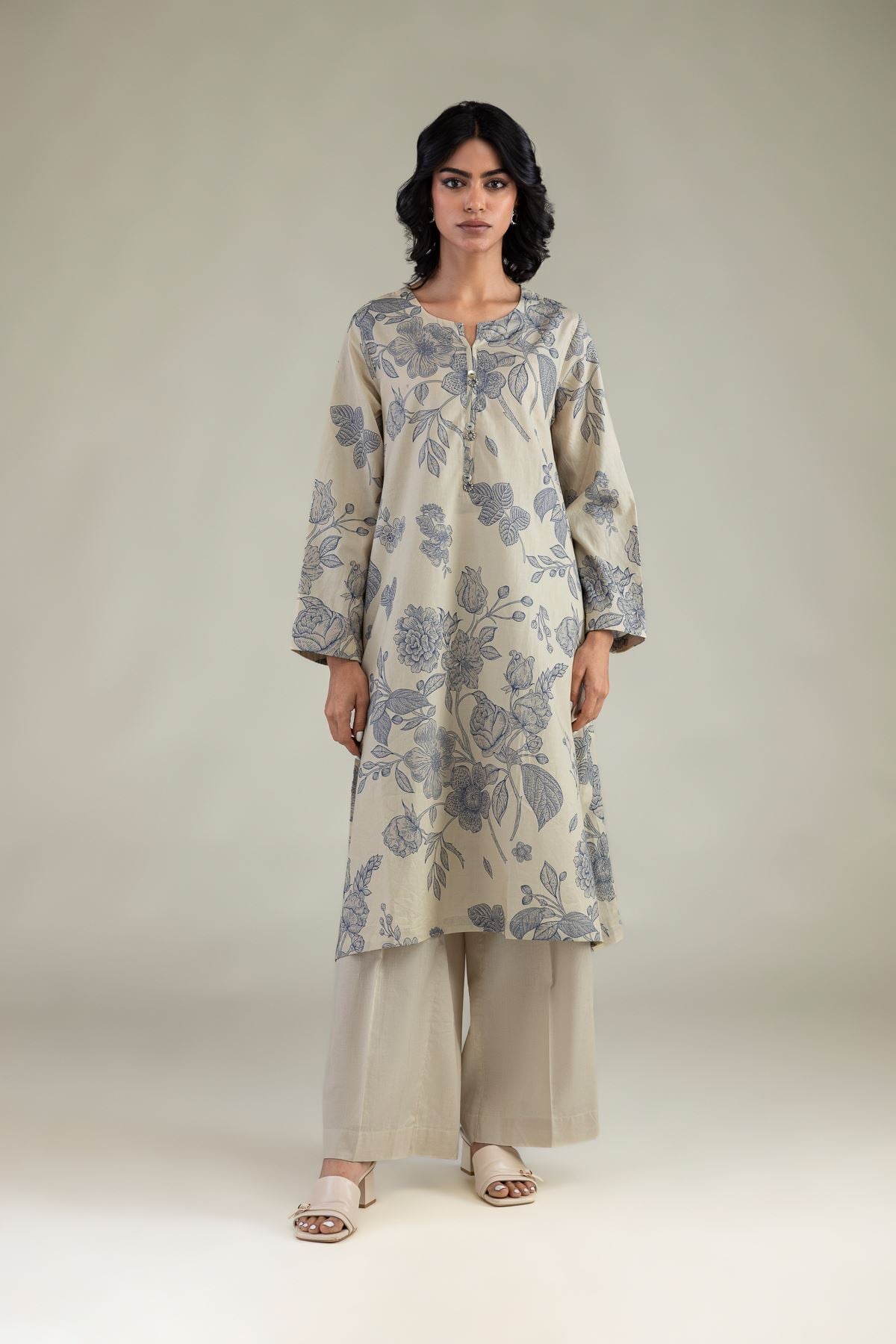 Floral Longline Kurta