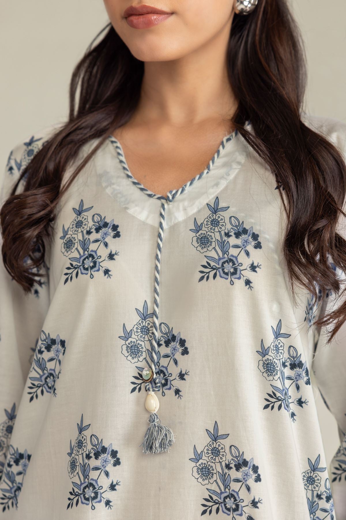 Short V-Neck Kurta