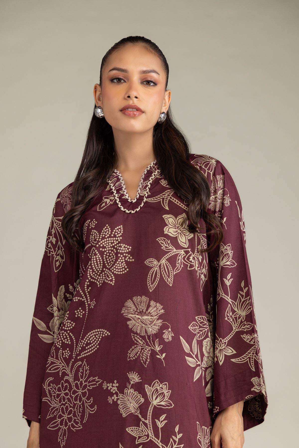 Cambric Floral Kurta