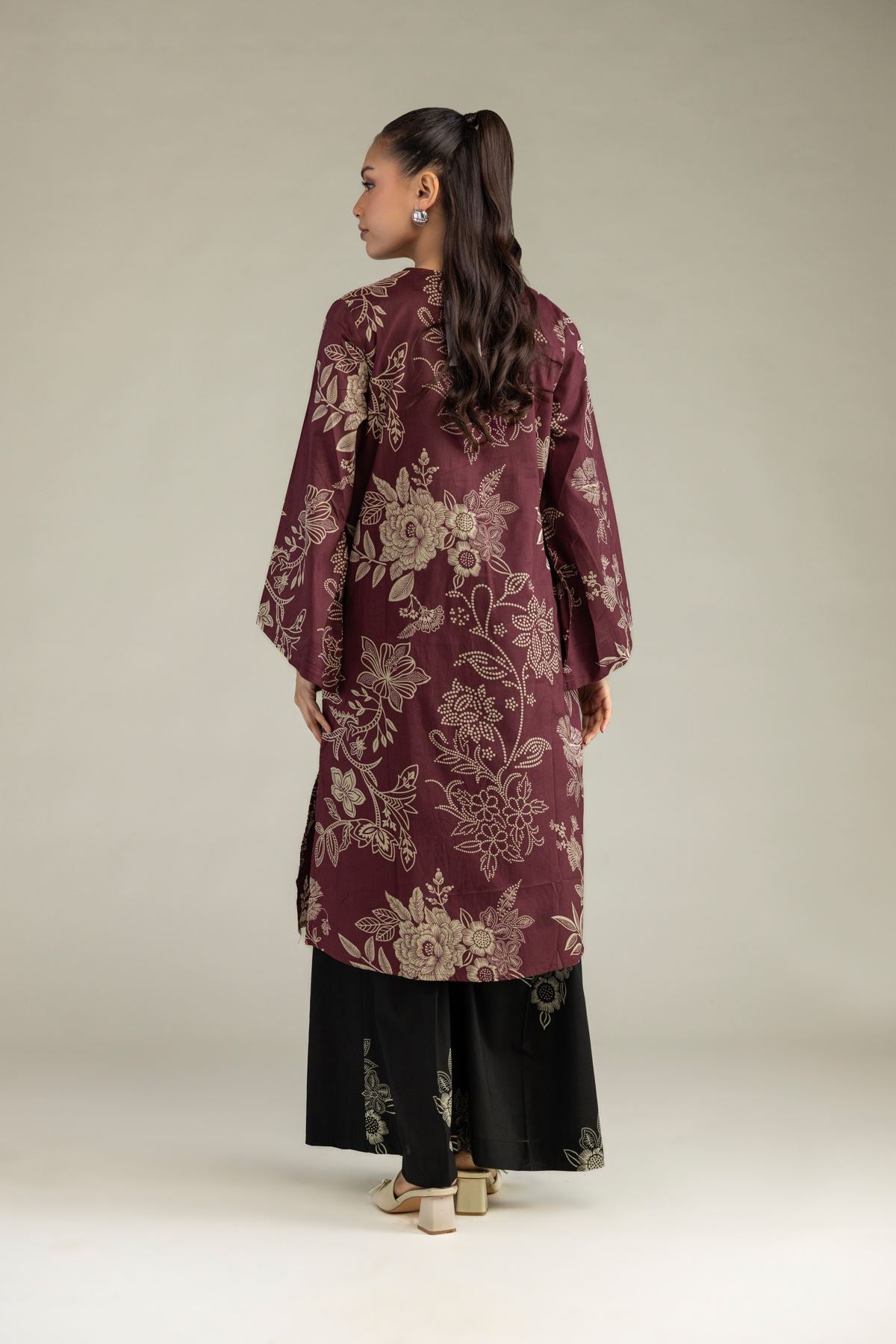 Cambric Floral Kurta