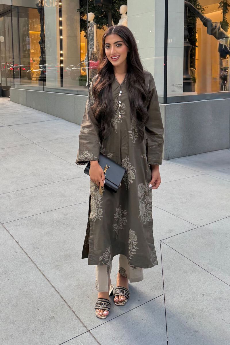 Longline Floral Kurta