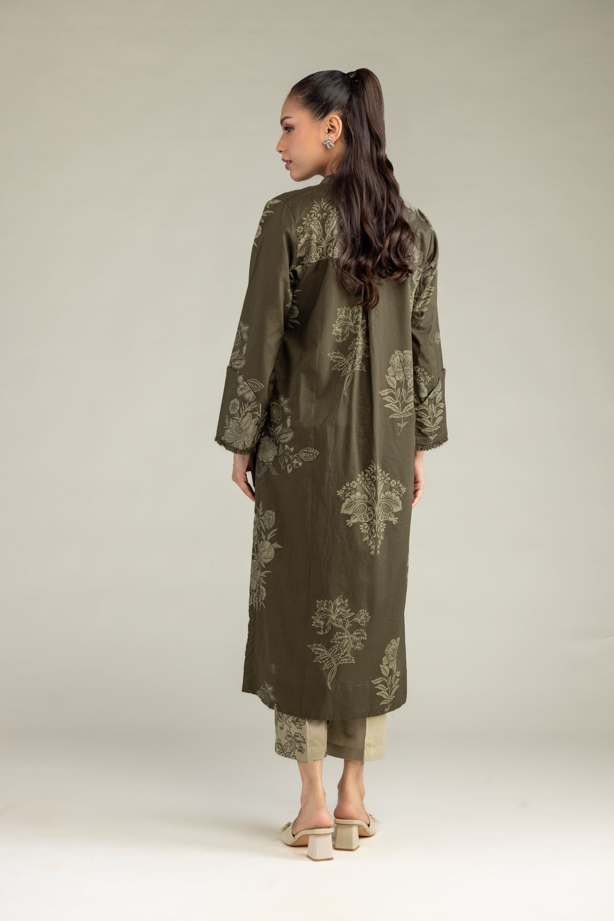 Longline Floral Kurta