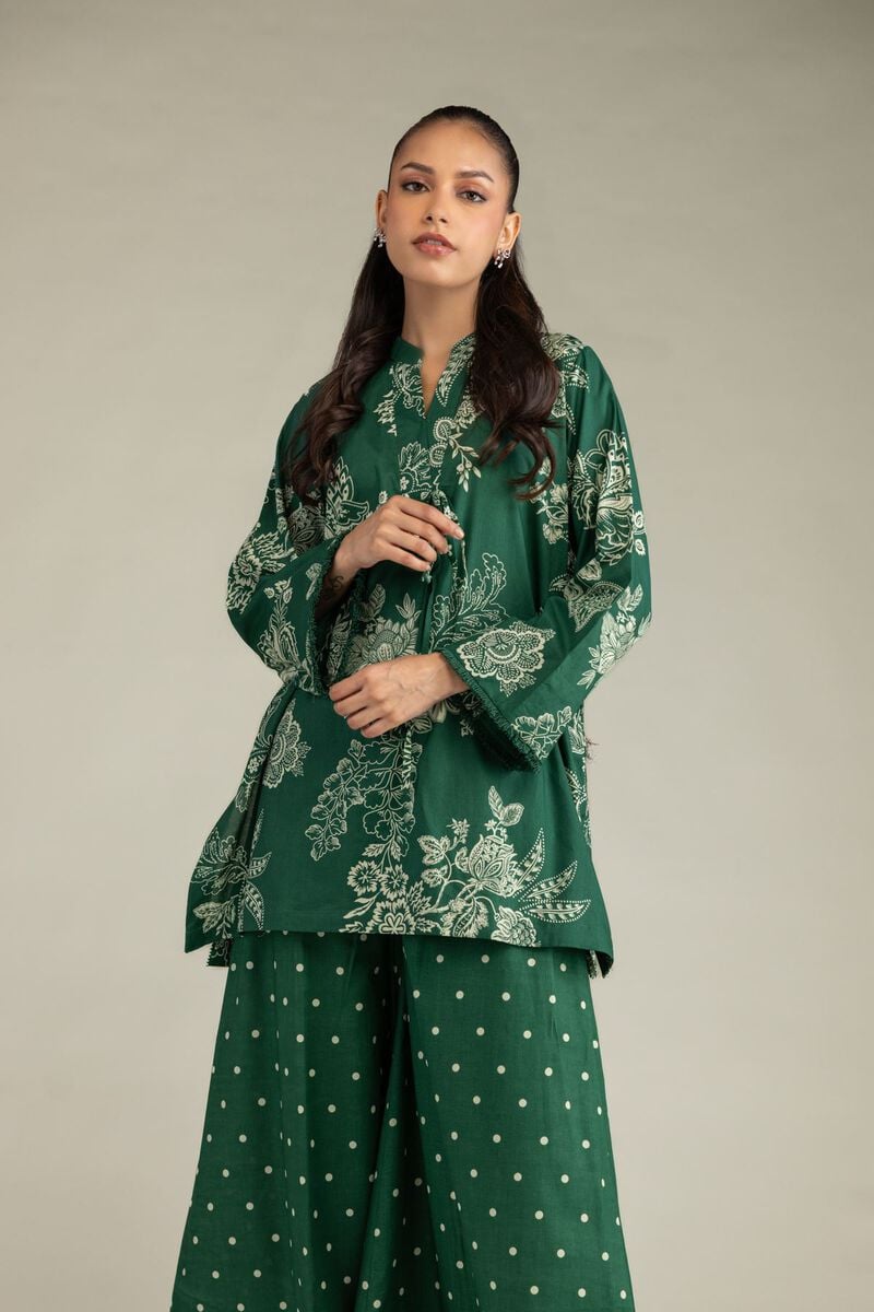 Green Cambric Kurta