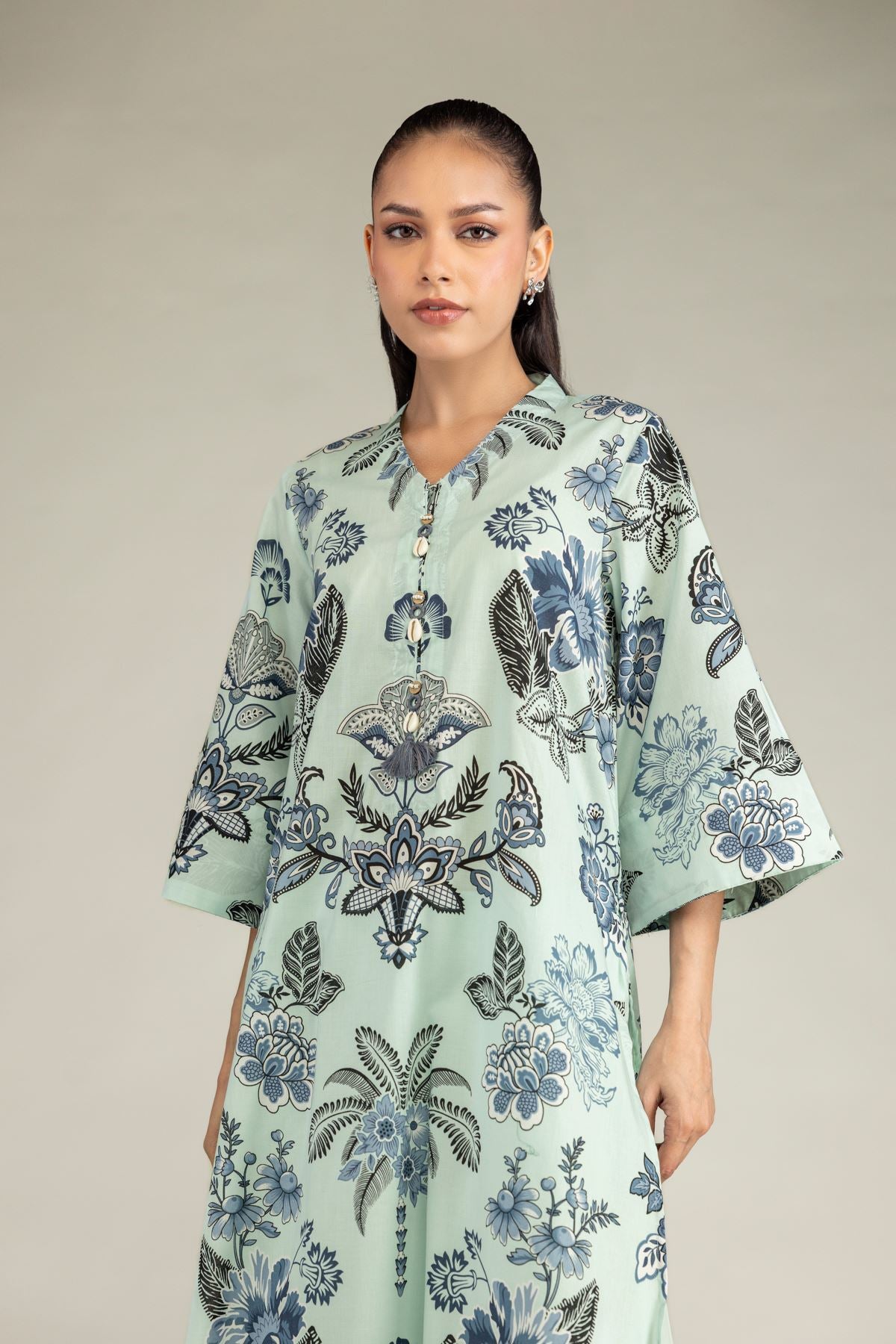 Floral Cambric Kurta