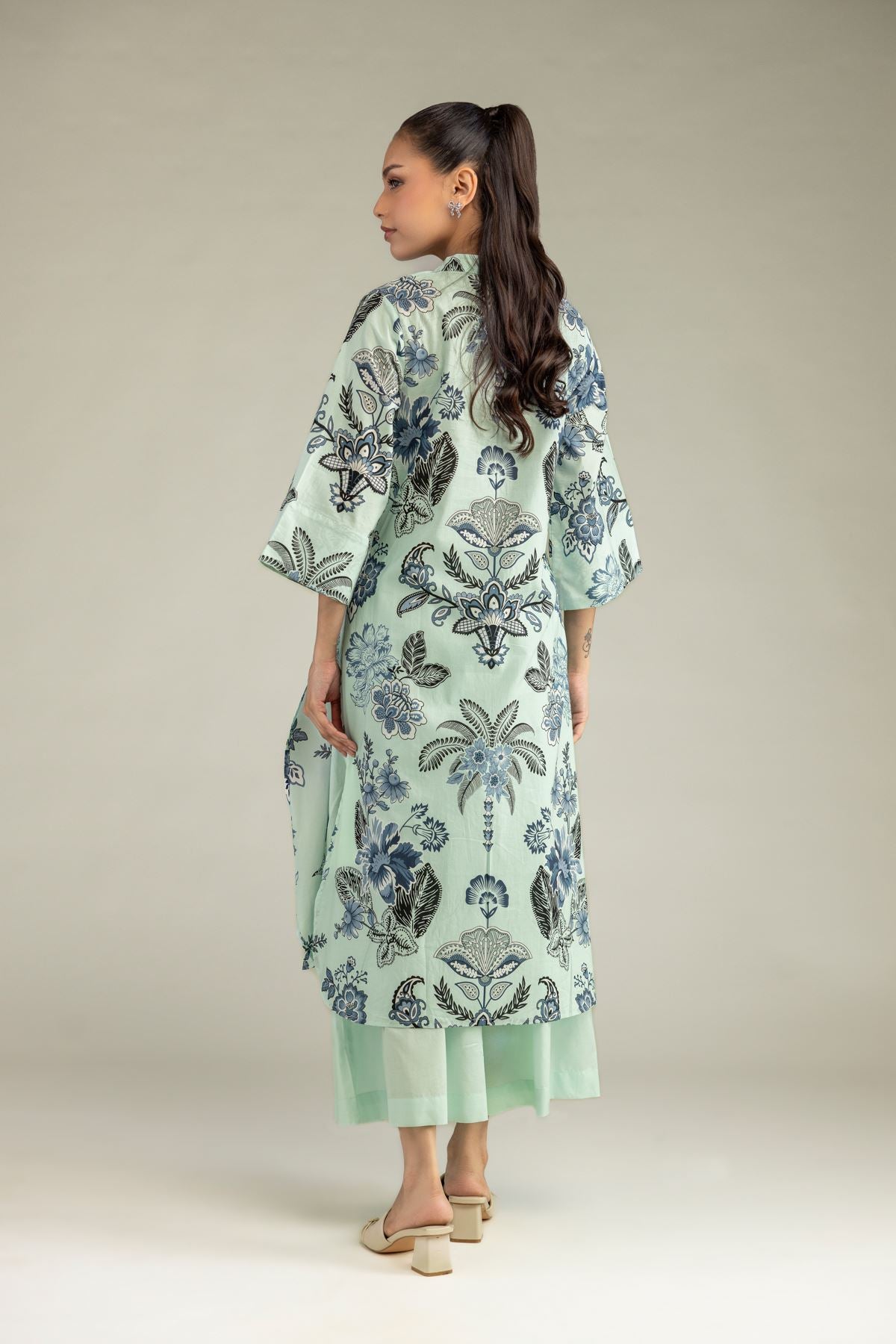 Floral Cambric Kurta