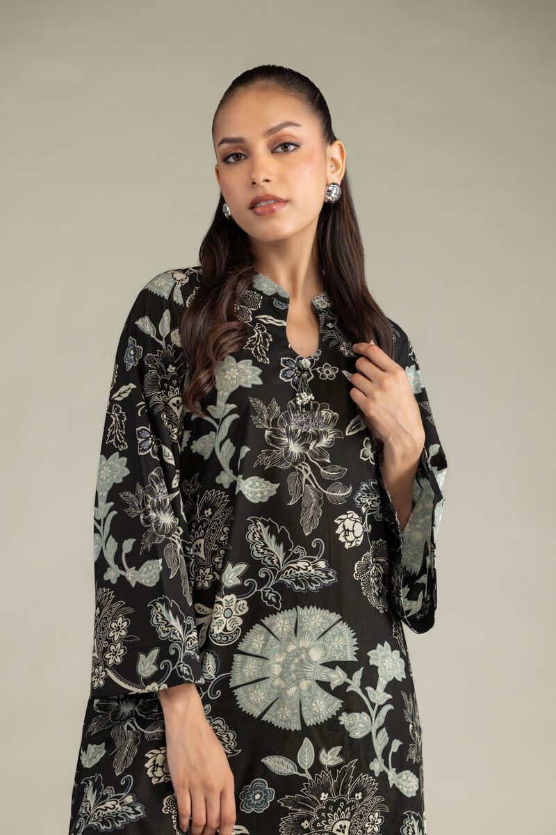 Black Cambric Kurta