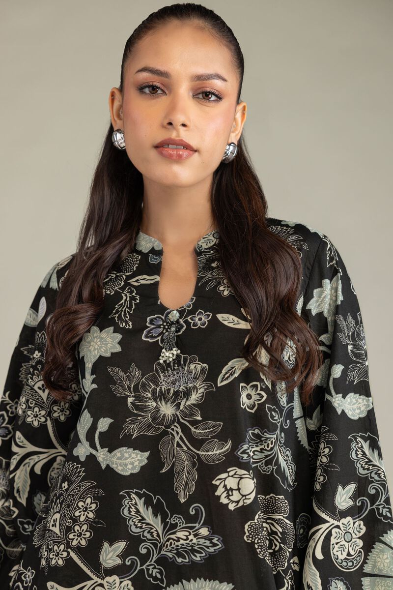 Black Cambric Kurta