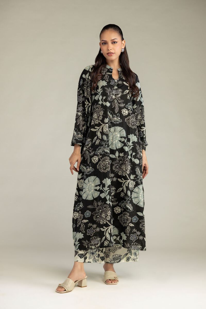 Black Cambric Kurta