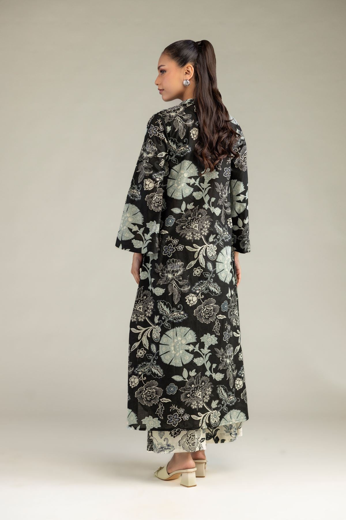 Black Cambric Kurta