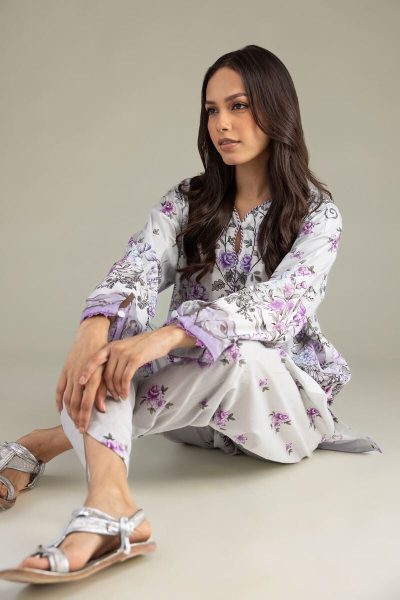 Floral Cambric Kurta