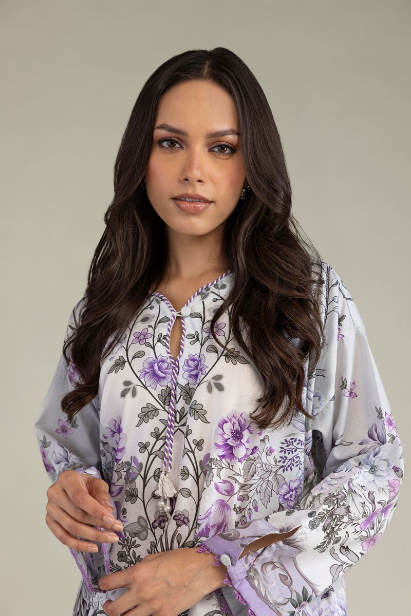 Floral Cambric Kurta