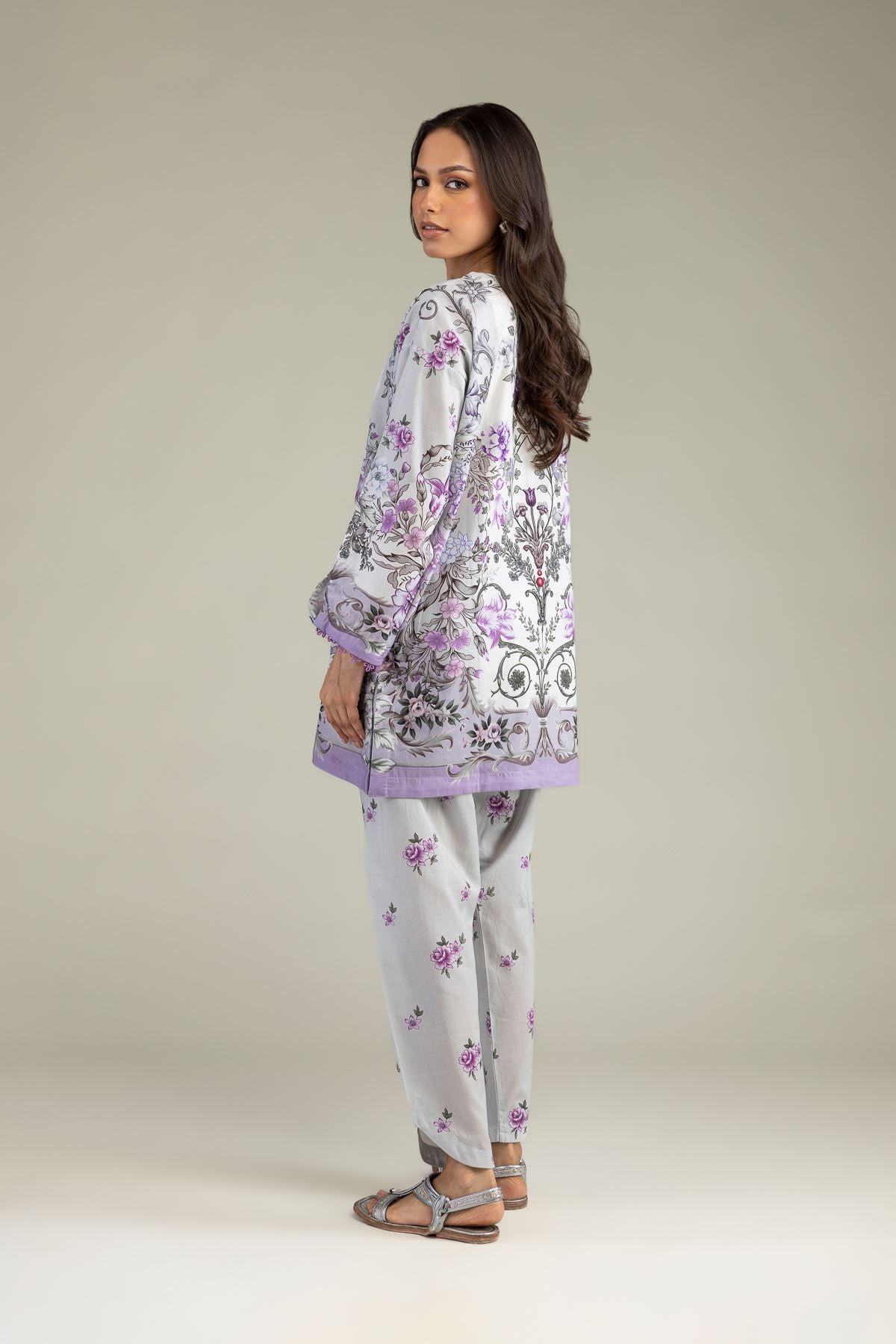 Floral Cambric Kurta