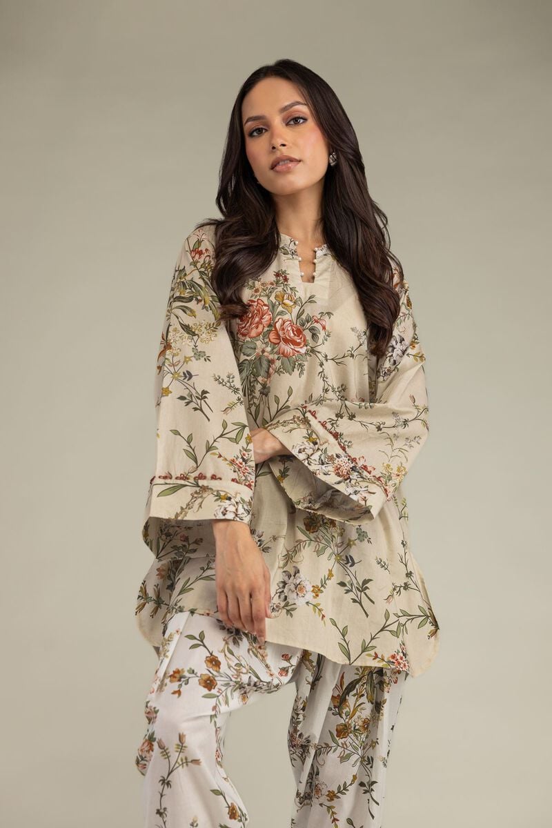 Short Beige Kurta