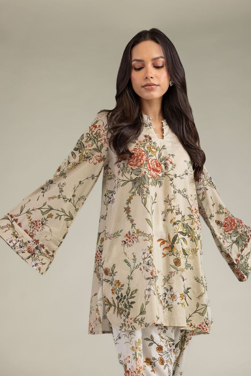 Short Beige Kurta