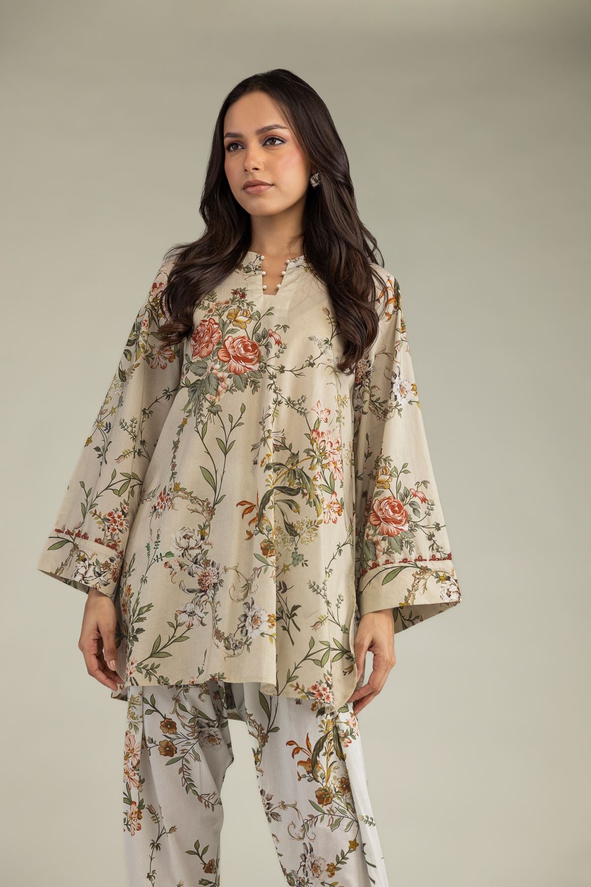 Short Beige Kurta