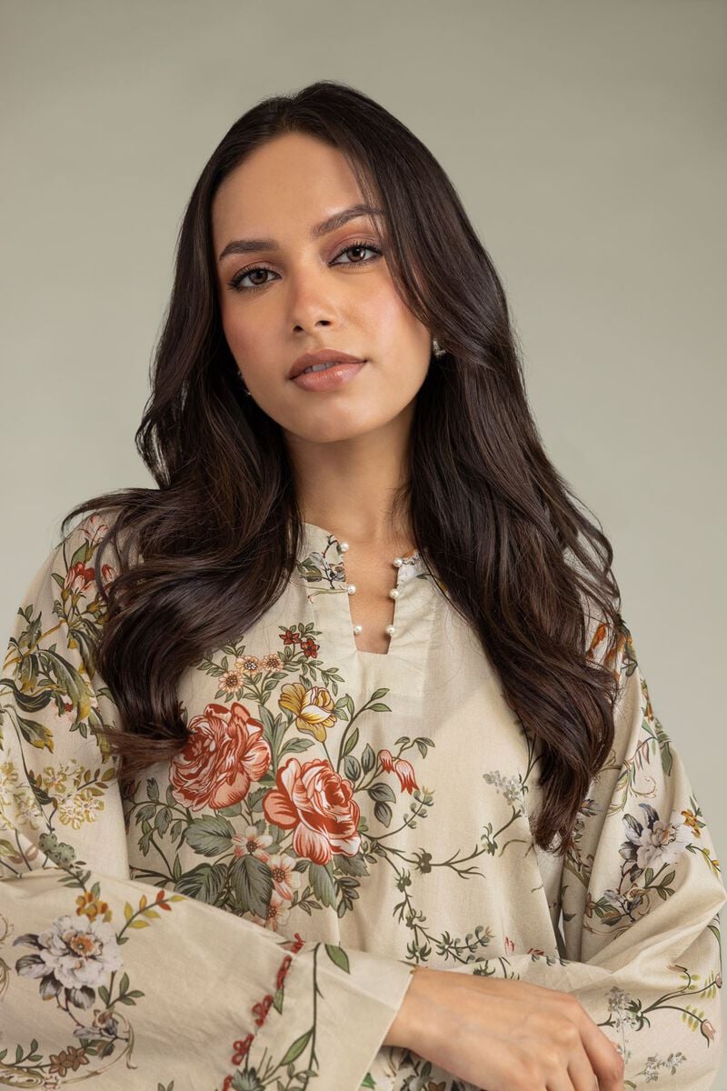 Short Beige Kurta