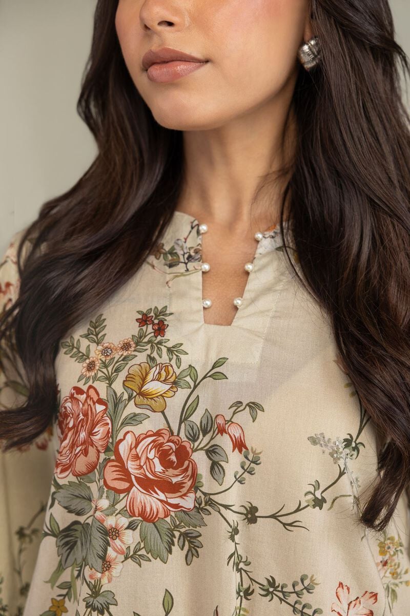 Short Beige Kurta