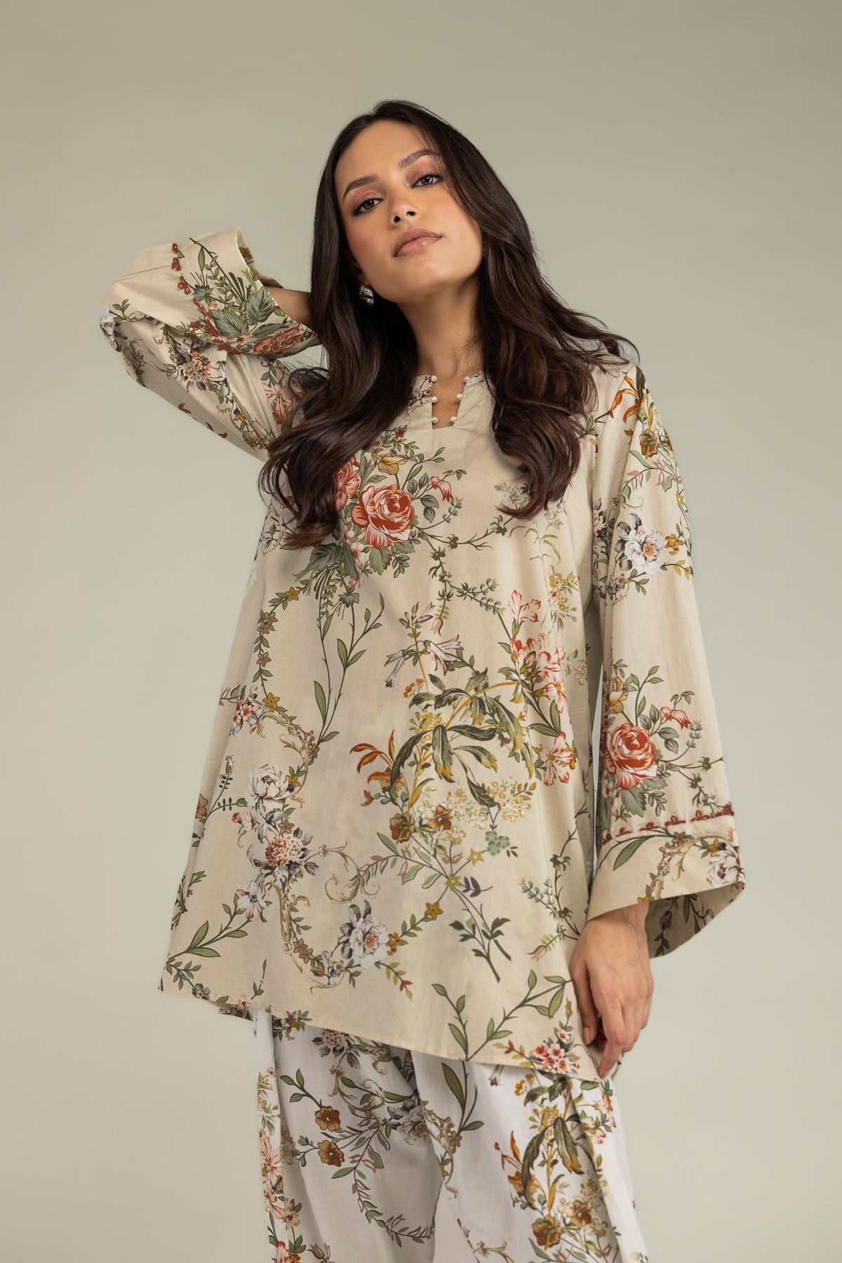 Short Beige Kurta