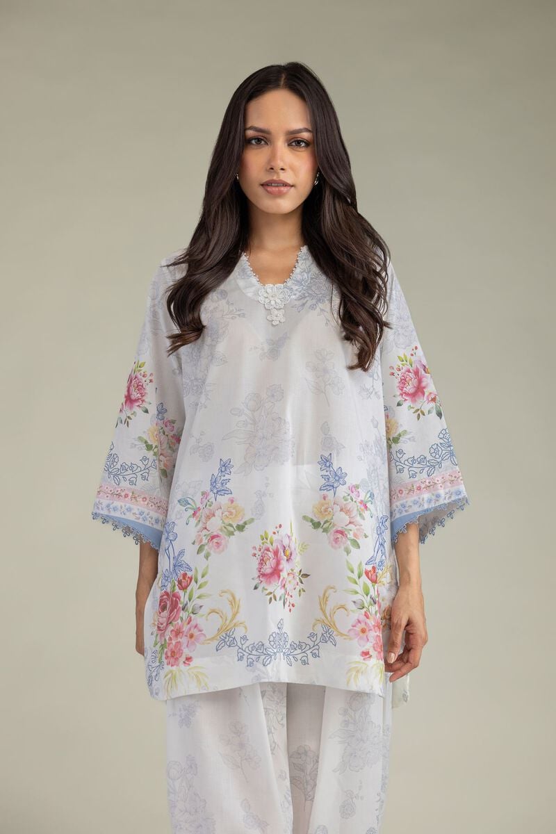 Floral Cambric Kurta